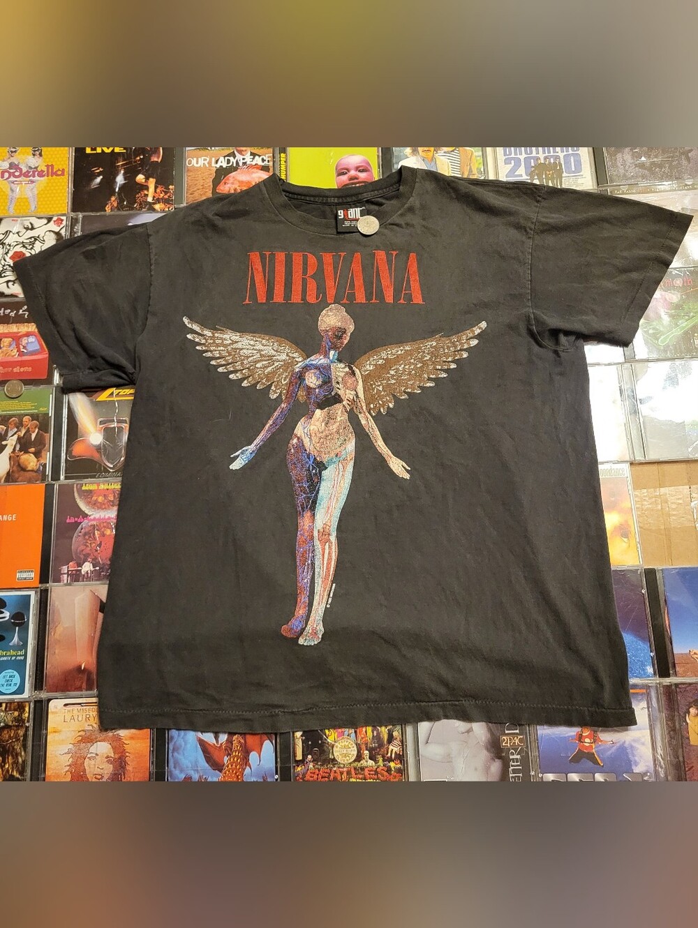 Nirvana In Utero Black Graphic Band Tee